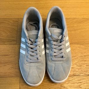Adidas Neo Sneakers. Grey & White. Size 9.